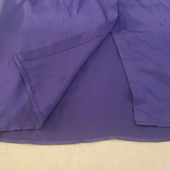 Theory Top Womens S Silk Shell V Neck Shawl Collar Career Office Quiet Luxury - Picture 5 of 7